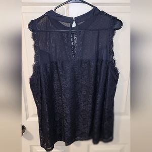 TORRID Lace Mixed Crew Neck Short Sleeve